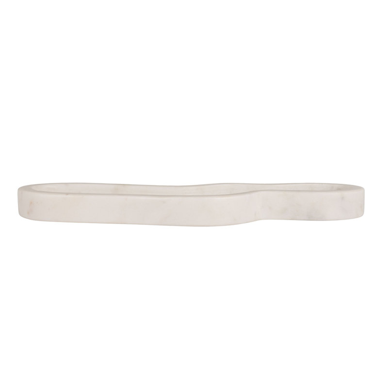 Organic-Shaped Marble Tray