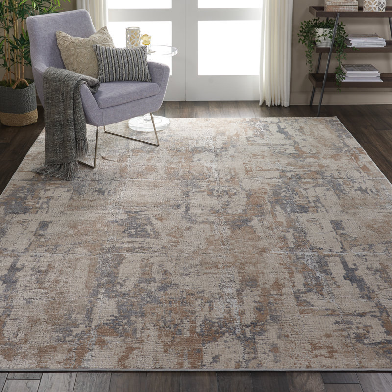 Abstract Indoor Rug, Rectangle 7'10" x 10'6"