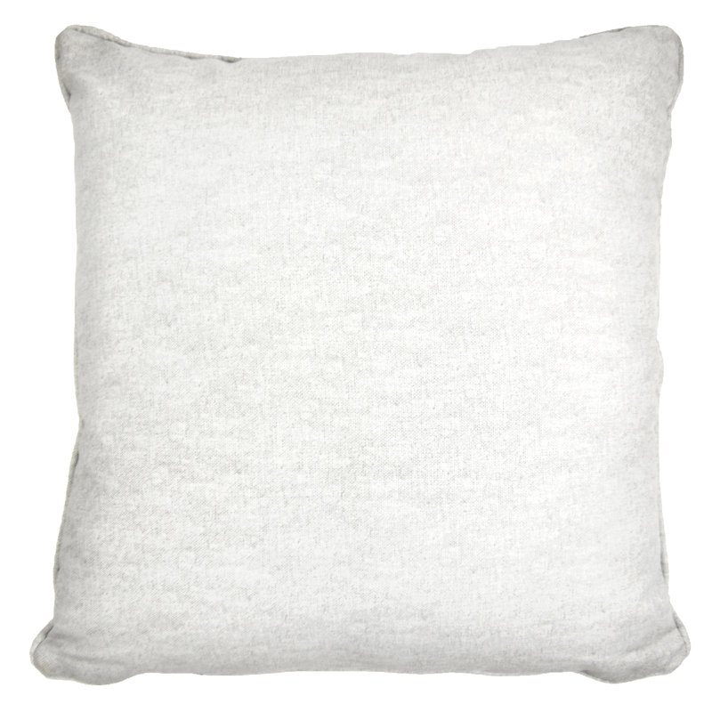 Square Throw Cushion With Filling, White