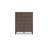 Pemy Tall Dresser Chest, 5 Reeded Front Drawers, Dark Walnut Brown