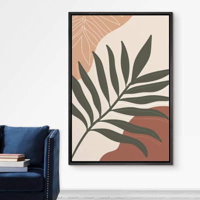 " Green Botanical Jungle Leaf Display "