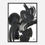 Current III On Giclee Canvas Hand Embellished Art