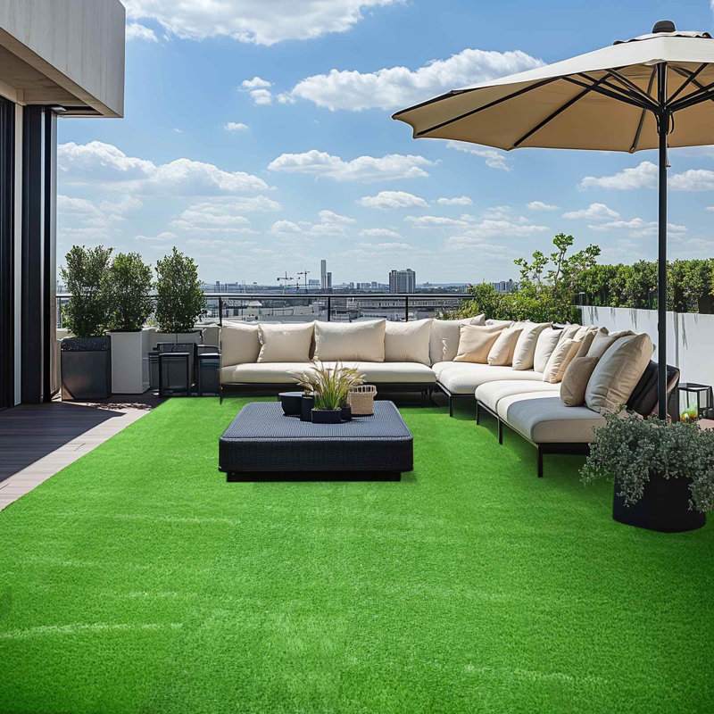 Tapis synthétique pour gazon synthétique Yescom, H 1,4 po x l 36,2 po x P 600 po, 1.38"