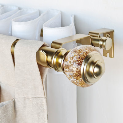 Jalysia Adjustable 1.125" Double Curtain Rod