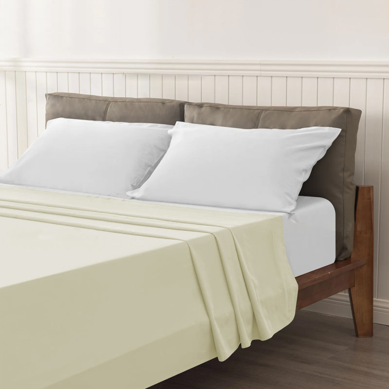 Egyptian-Quality Cotton sheet Flat, Kingsize (5'), Cream