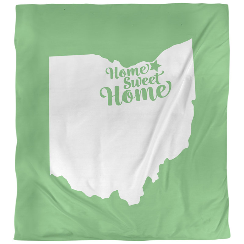 Housse de couette de cleveland pour la maison, Microfibre, Vert