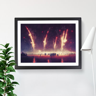 Artsy Fireworks - Single Picture Frame Print