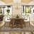 62.6 Inches Farmhouse Wooden Dining Table