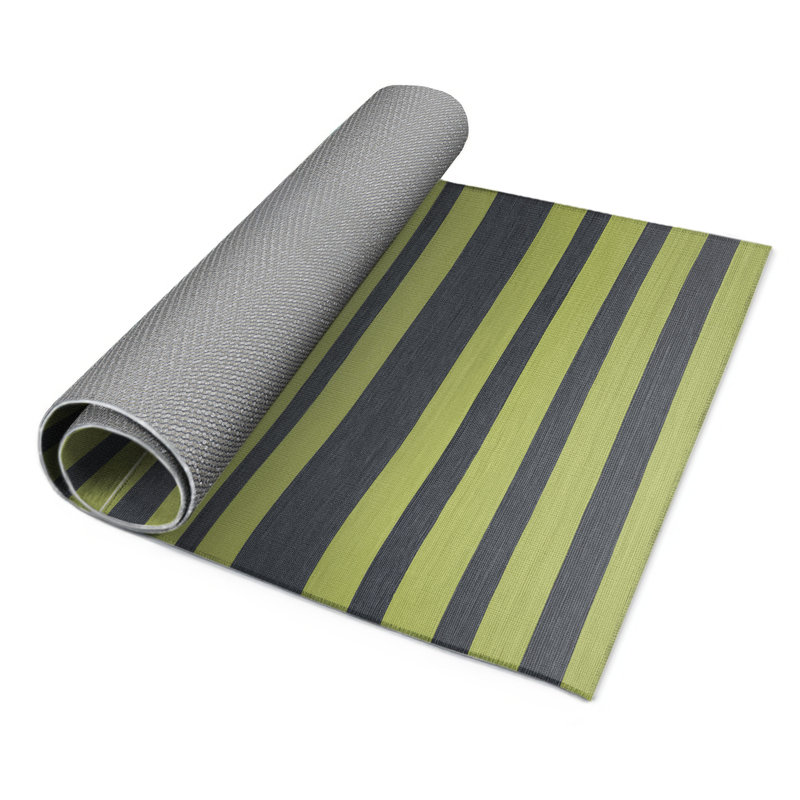 Tapis intérieur / extérieur vert HorizontalStripes