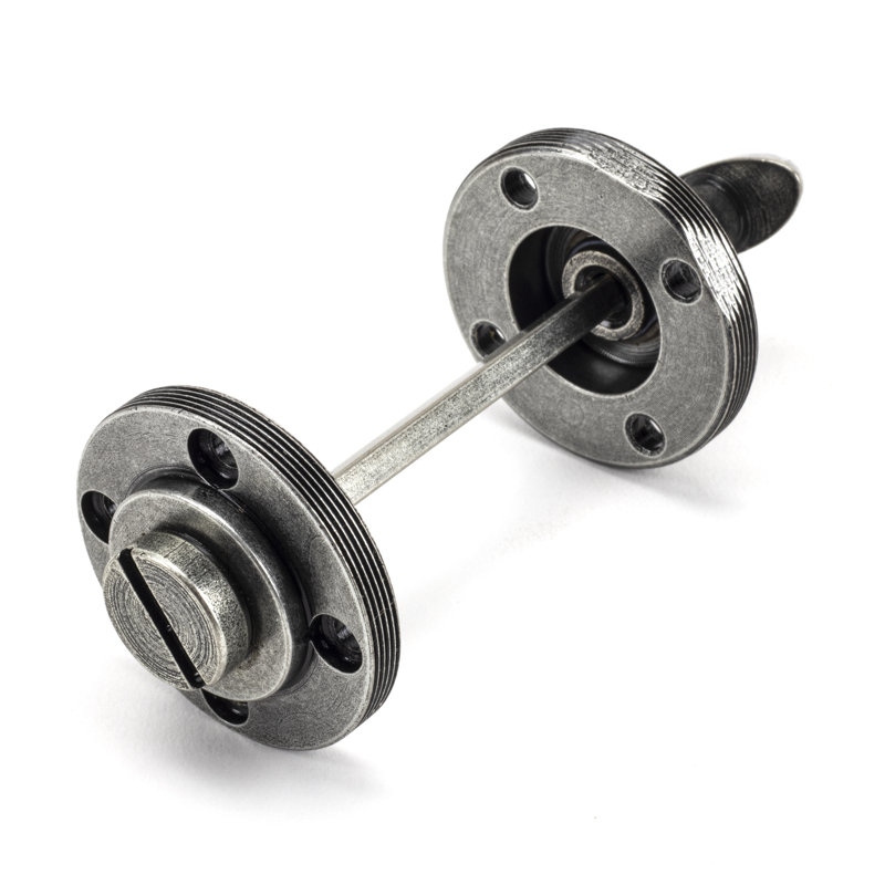 Concealed, Beehive Thumbturn 2 Piece Door Accessory Set, Pewter Patina