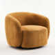 Munehito Upholstered Swivel Barrel Chair
