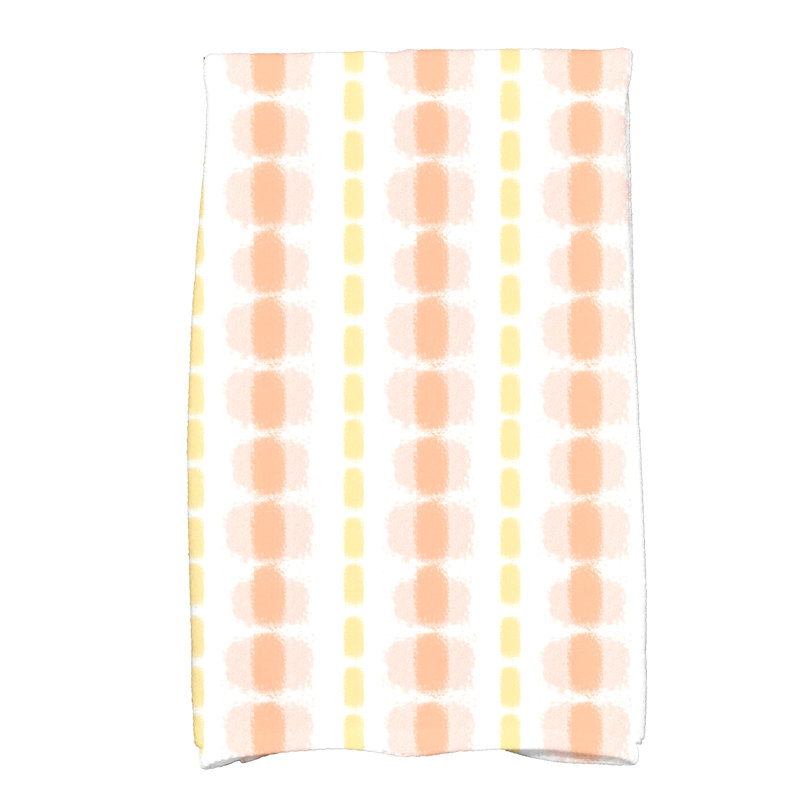 Normandie Stripe Tea Towel Kitchen Towel, Yellow