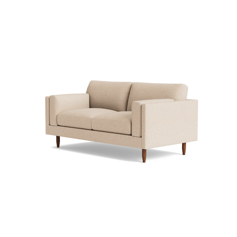 Skinny Fat Loveseat (70"), Performance Weave - Tan