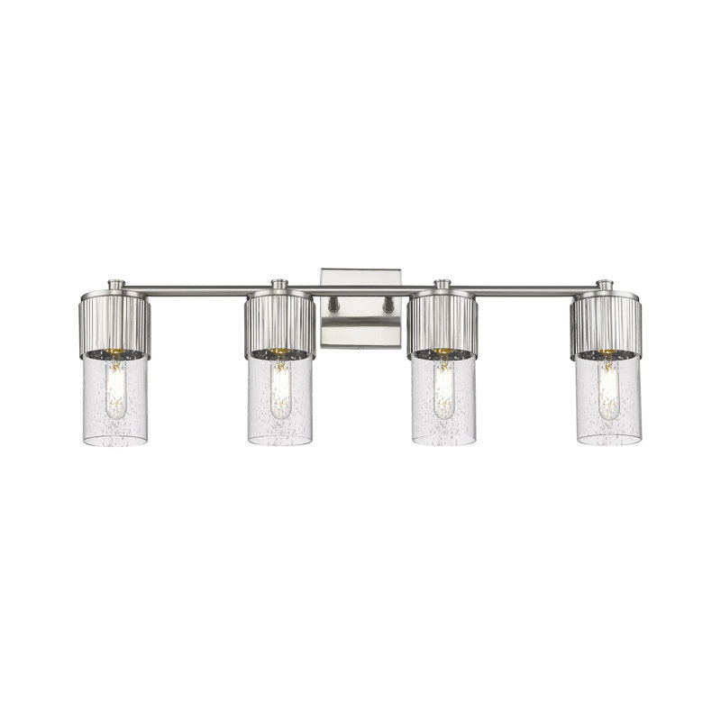 Éclairage pour meuble-lavabo mural 4 po Bolivar, Bullé, Nickel satiné