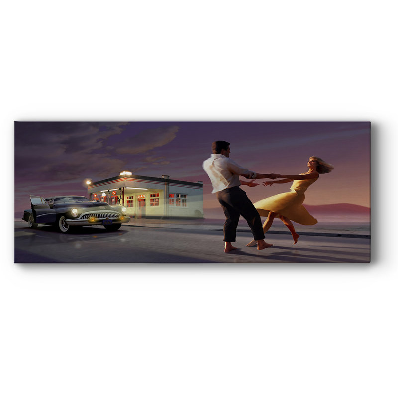 «Night Dance» sur toile, H 8 po x l 20 po x P 1,5 po