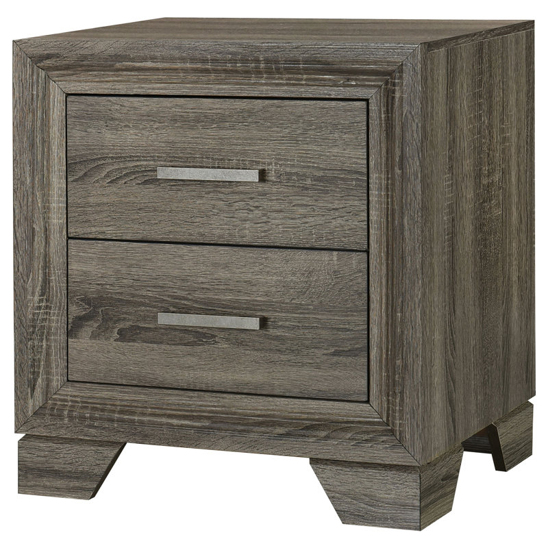 2-Drawer Nightstand Bedside Table