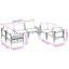 70cm Wide Steel Sofa with Cushions