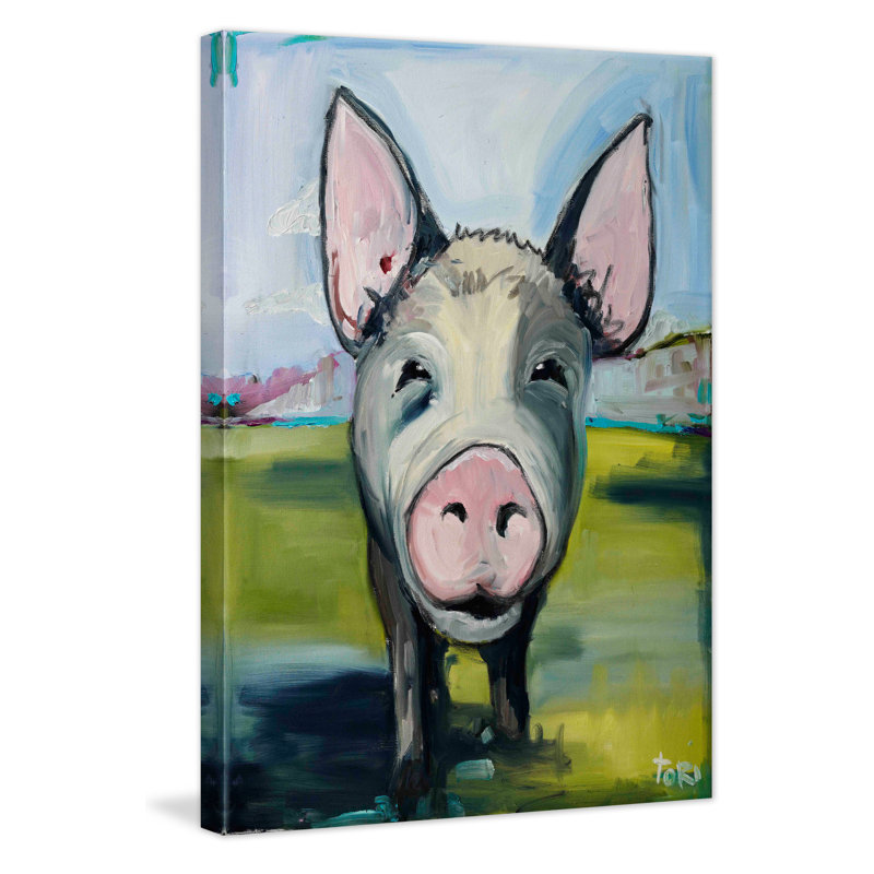 «Hog Heaven» par Tori Campisi - impression sur toile tendue, H 45 po x l 30 po x P 1,5 po
