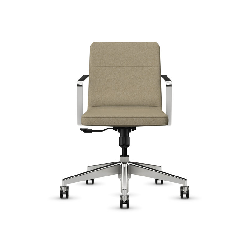 Chaise de bureau Sean, Polyester taupe