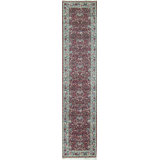 Wool Oriental Area Rug in Rust