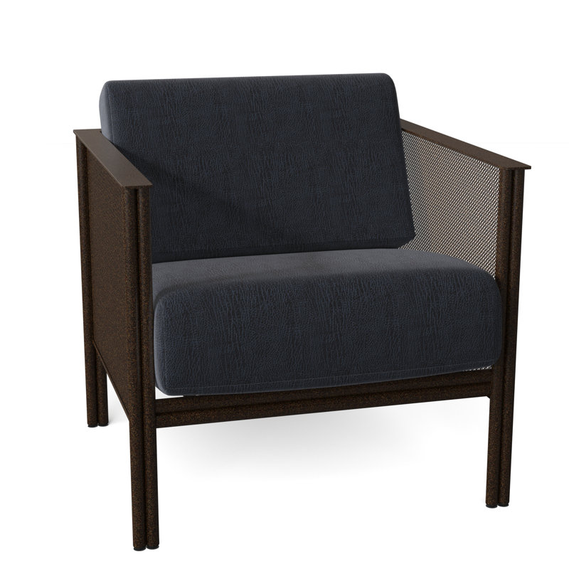 Jax Outdoor Lounge Chair, Chestnut Brown, Canvas Bird's Eye Sunbrella® Canvas