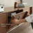 Modern Walnut TV Stand-107122730