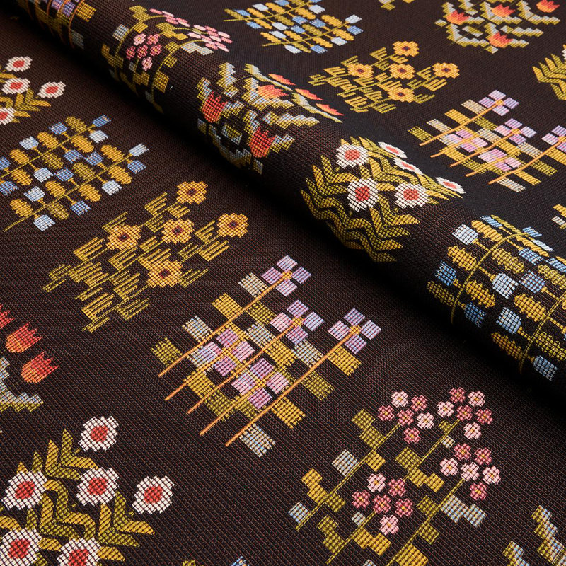 Tissu de tapisserie Annika, Espresso
