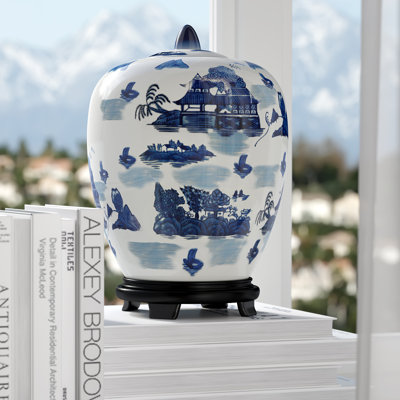 Floral Design Decorative Urn