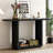 Elegant Minimalist Console Table with Curved Corners, Wood Veneer,U-Base Design for Easy Placement ,Perfect for Displaying Your Treasures,Simple Assembly-516353924