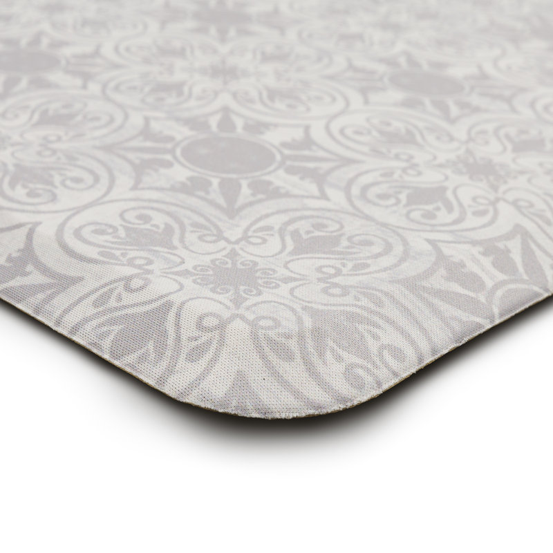 Tapis anti-fatigue Djuanna, Rectangle 1 pi 6 po x 2 pi 6 po, Gris clair