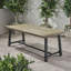 Table de salle à manger d'extérieur en bois d'acacia, gris / métal rustique-905749471