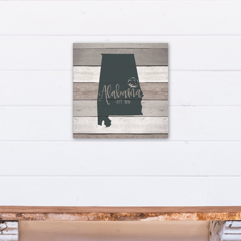 Alabamaabli - Art textuel sur toile tendue