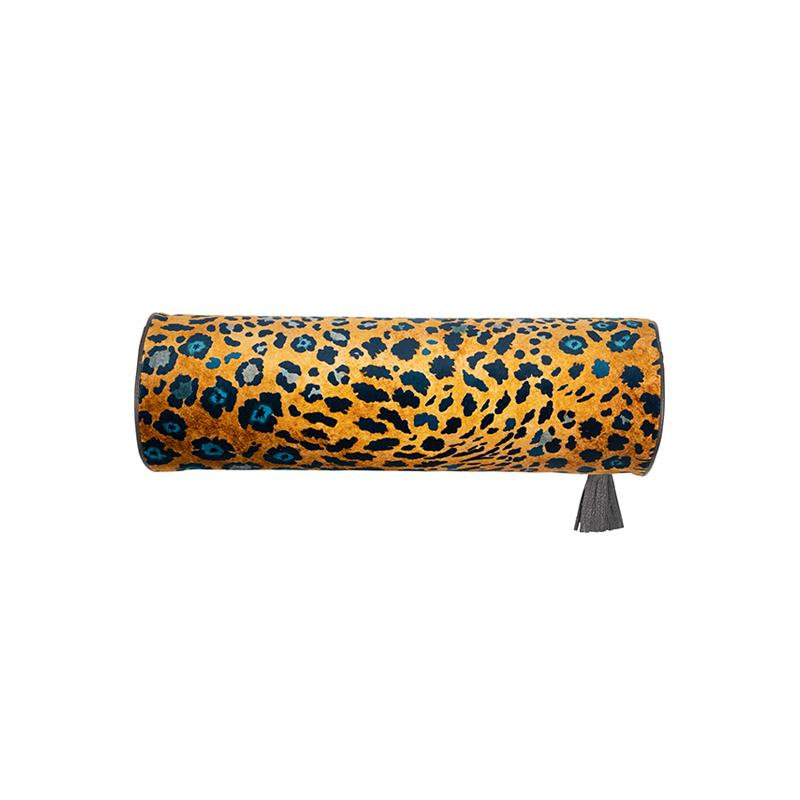 Ardmore Velvet Bolster Pillow, Midnight