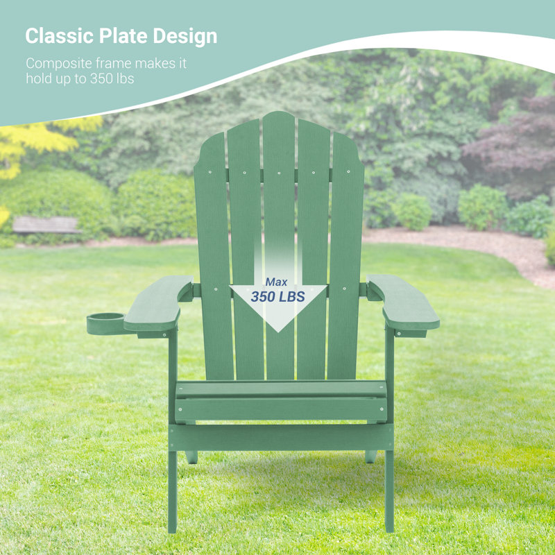 Adirondack pliable et résistant aux intempéries, Vert foncé
