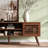 53" Mid Century Modern Tv Stand For 50/55/60 Inch Tv, Tv Media Console With Slatted Doors For Tvs Up To 60", Entertainment Center With Storage For Living Room, Bedroom, Walnut-933950973-936024254
