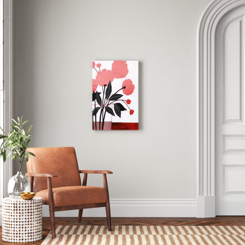 Flower Screen II by Grace Popp - Painting Print, Wrapped Canvas, 30cm H x 20cm W
