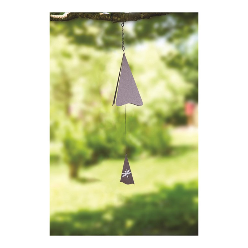  Brown Dragonfly Triangle Wind Bell 24"