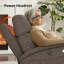 Fauteuil inclinable électrique avec massage par vibration, double chauffage et appui-tête réglable-1748290245