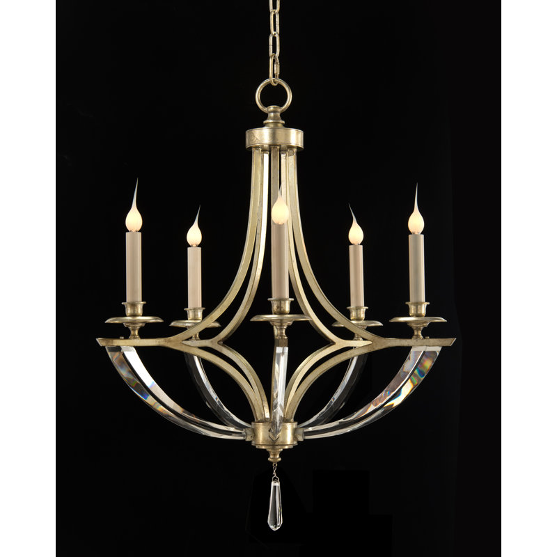 Lustre en cristal 5 lumières Bent