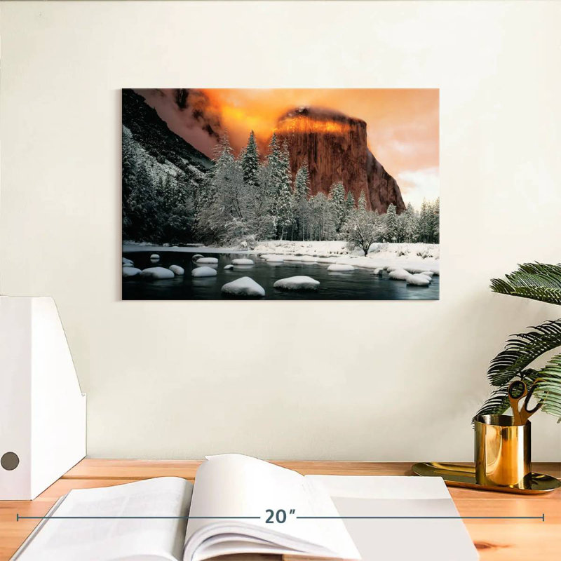 Alvord El Capitan Mountain Winter Glow, H 8 po x l 12 po