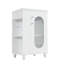Meuble-lavabo de 20 po avec lavabo, meuble-lavabo avec tablette à deux niveaux, tablette réglable, bois et panneau de fibres à densité moyenne, blanc-443021053