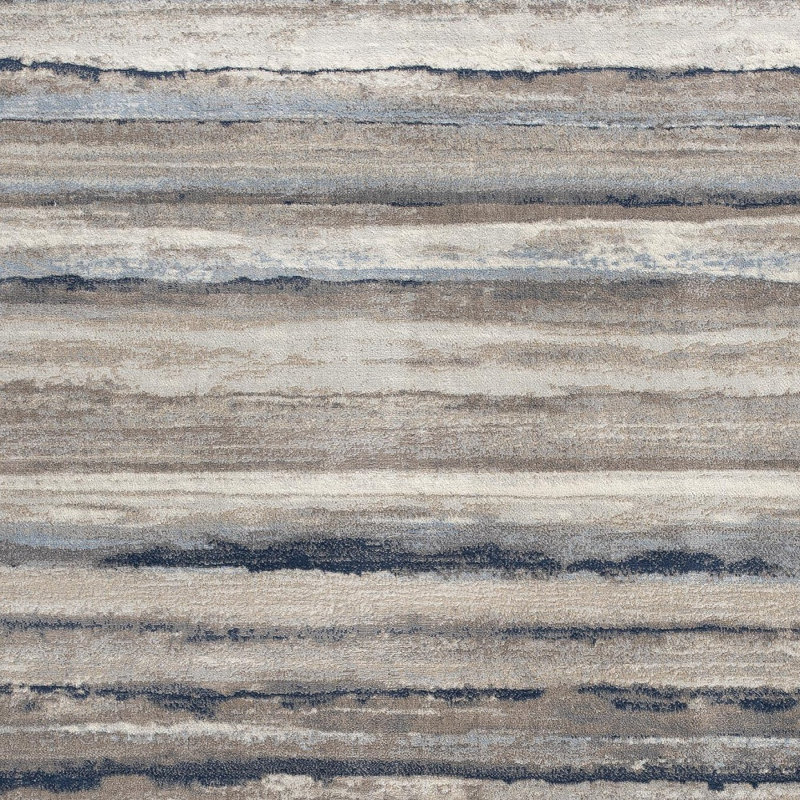 2’ X 3’ Blue Distressed Stripes Scatter Rug