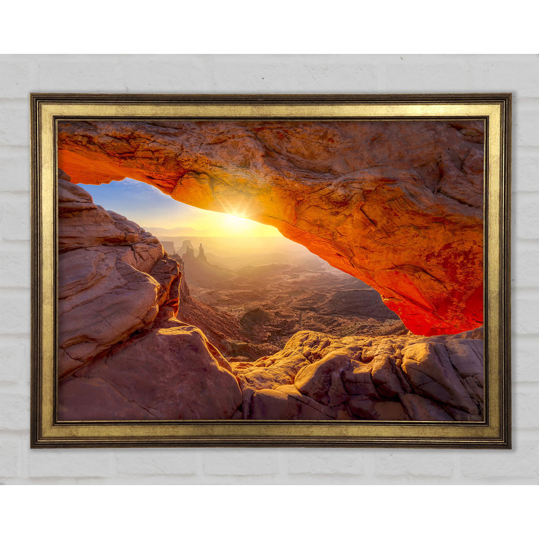 Die Sonne bricht durch den Red Rock Canyon - Druck