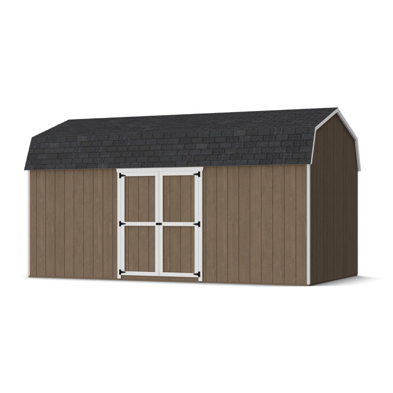 Value Gambrel Barn 6' Sidewalls With Side Entry, No, 117" H x 120" W x 216" D