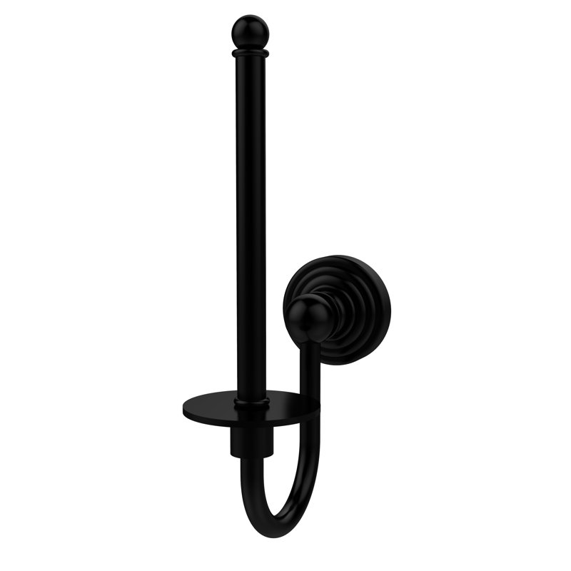 Porte-papier hygiénique sur pied Beresford, Noir mat