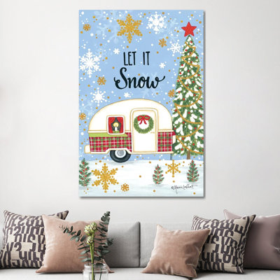 Let It Snow Camper by Annie LaPoint - Wrapped Canvas Painting