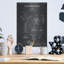 «Zipper Blueprint Vernis Chalkboard», art mural en métal-2088784601