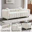 Causeuse 3 places 83,46 "en velours de qualité supérieure, canapé rembourré moderne avec pieds en métal et 2 coussins pour le salon, la chambre à coucher-1097011950