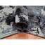 7'10"x9'10" Black Modern Abstract Design Pure Wool Hand Knotted Rug 4D0D3C967677424AA309BF4E07F08E6A