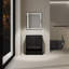 Meuble-lavabo 30 po, 2 portes autoportantes en chêne noir, meuble-lavabo emphase en contreplaqué 30 po, armoire en chêne